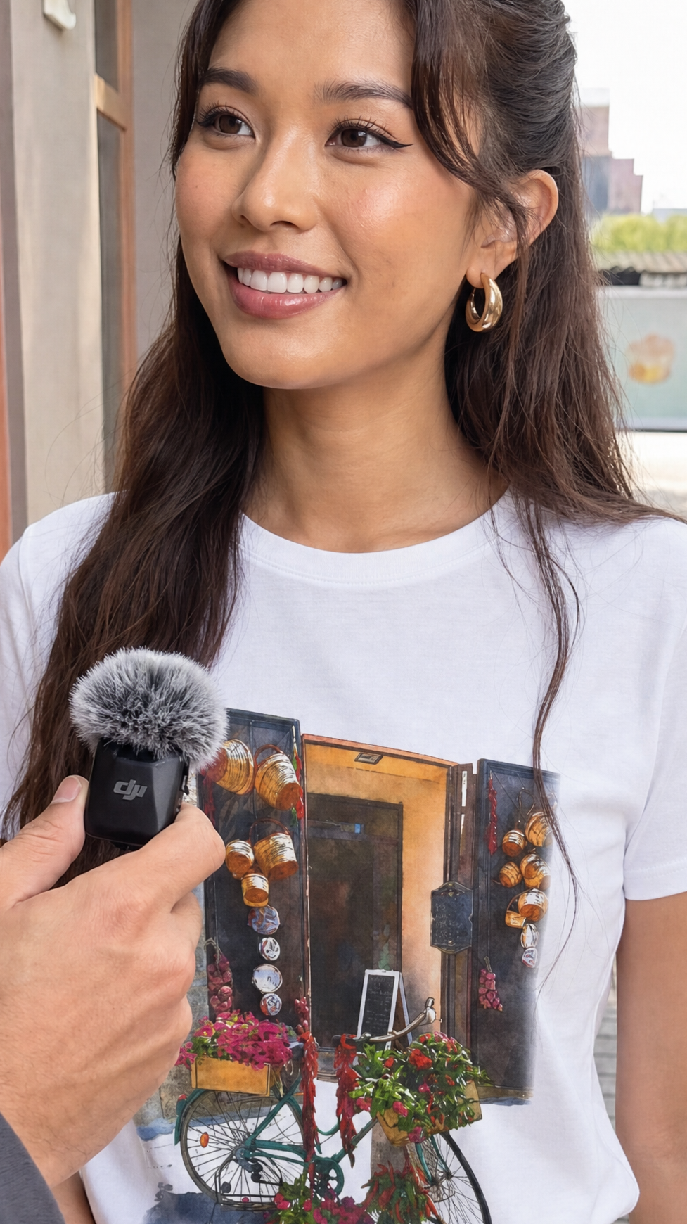 Tropea, Calabria - Unisex t-shirt with sleeve patch