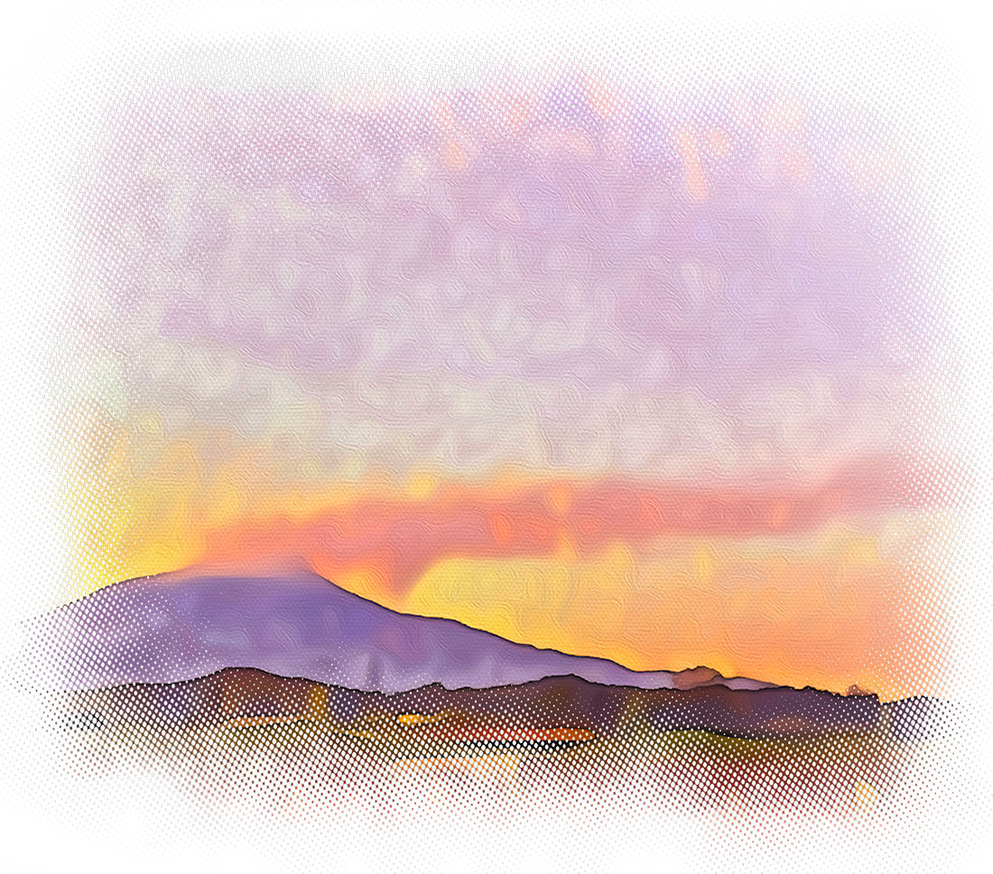 Sicily Sunsets (Mont'Etna) - Unisex with sleeve patch
