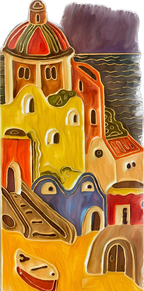 Erice, Sicily  - Unisex with sleeve patch