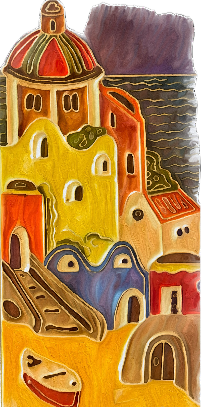 Erice, Sicily  - Unisex with sleeve patch