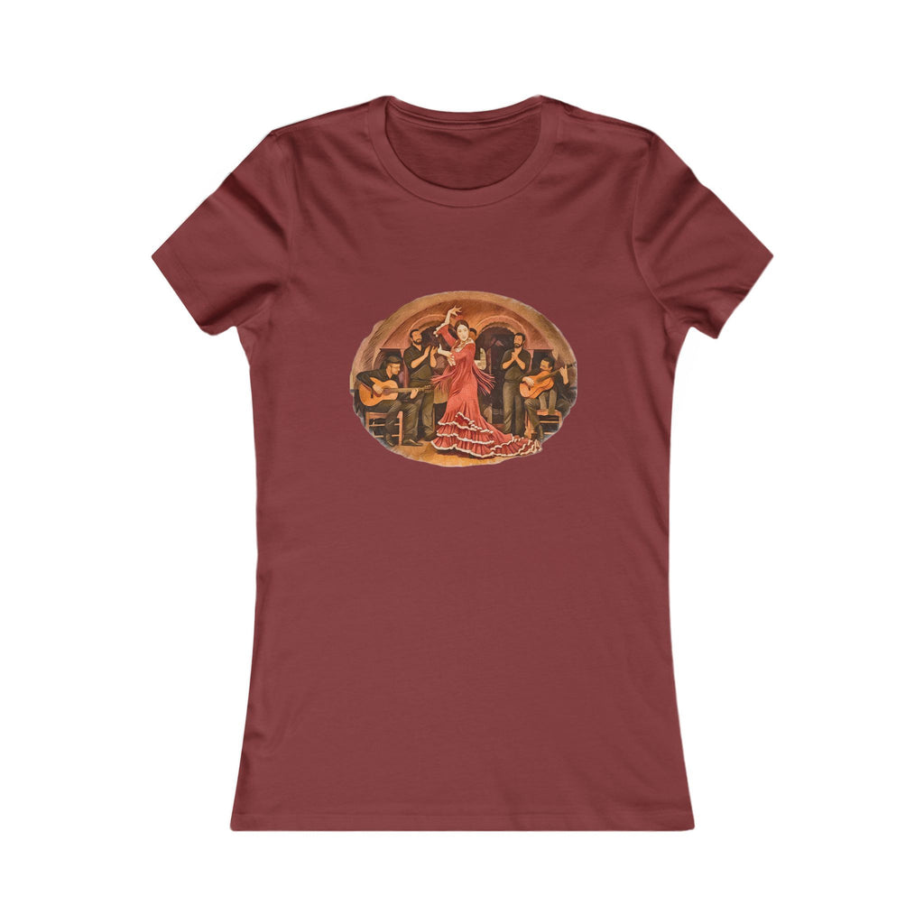 Women's Tee (Bella Canvas) — Vintage Flamenco Dancer Graphic Shirt
