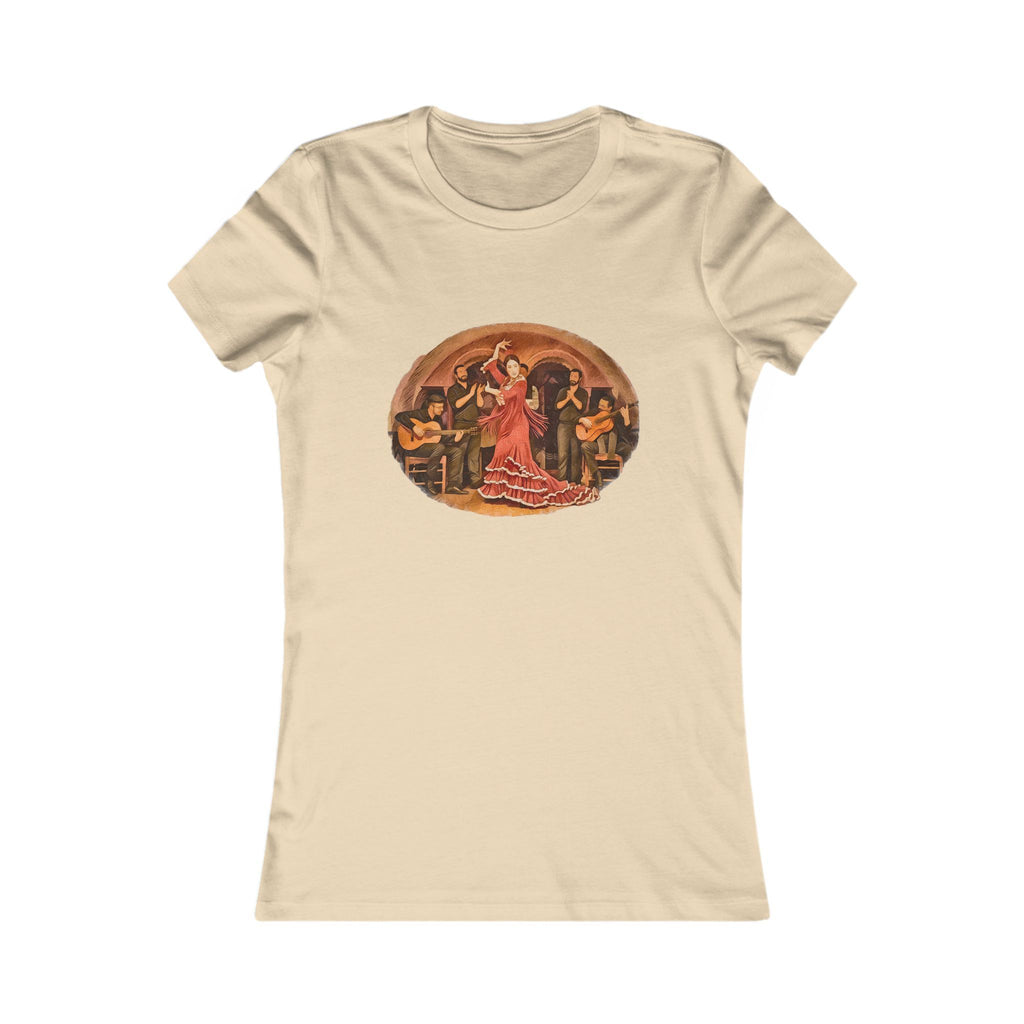 Women's Tee (Bella Canvas) — Vintage Flamenco Dancer Graphic Shirt