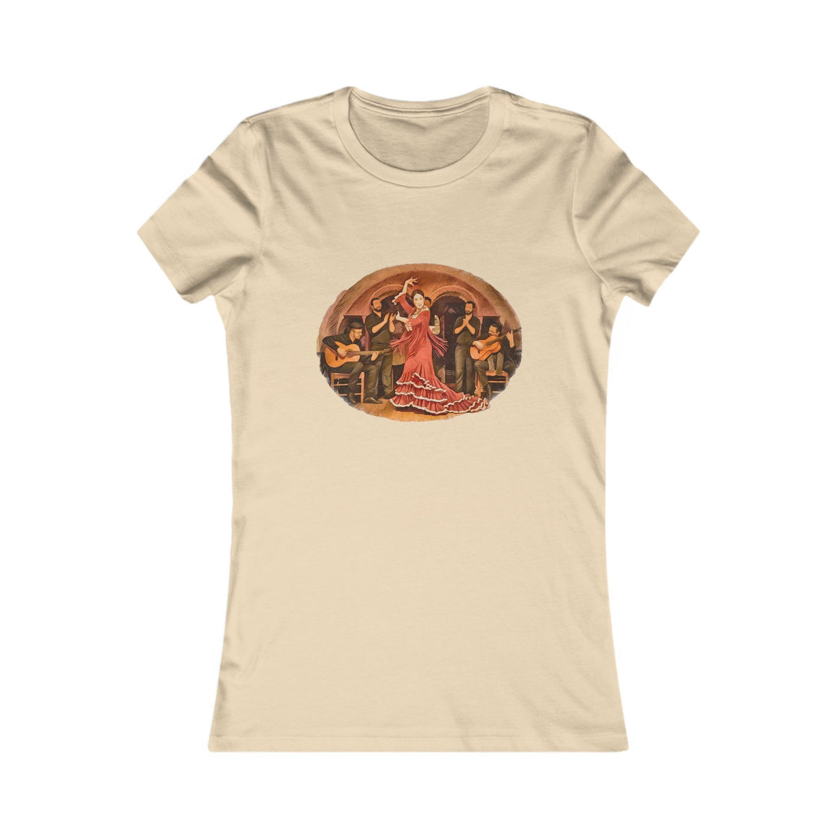 Women's Tee (Bella Canvas) — Vintage Flamenco Dancer Graphic Shirt