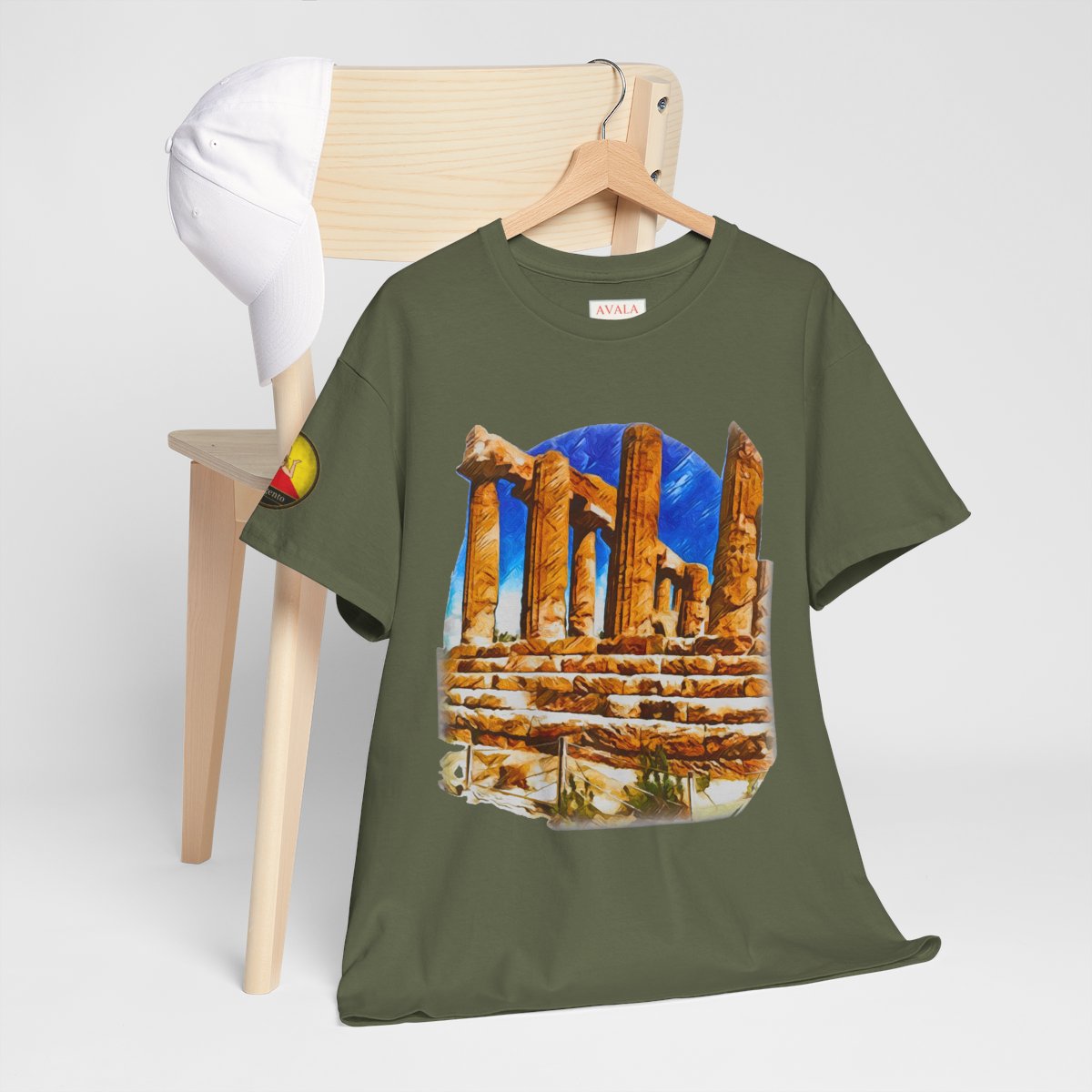 Valley of the Temples 2 (Agrigento, Sicily) - Unisex with sleeve patch.
