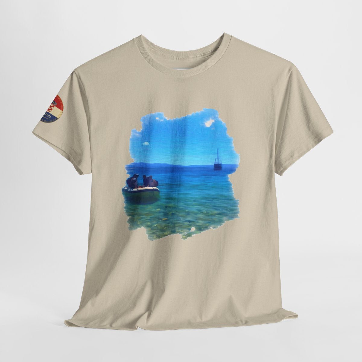 Island Hopping In Croatia - Unisex with sleeve patch