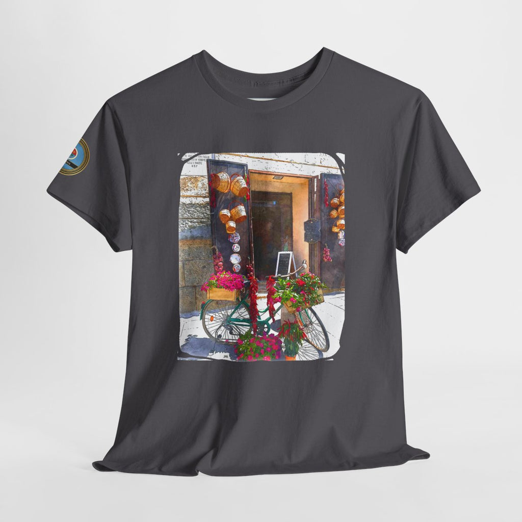 Tropea, Calabria - Unisex t-shirt with sleeve patch