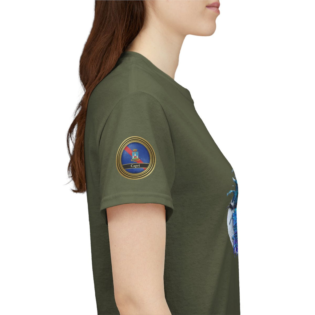 Island of Capri 2 - Unisex with sleeve patch (Blue Grotto)