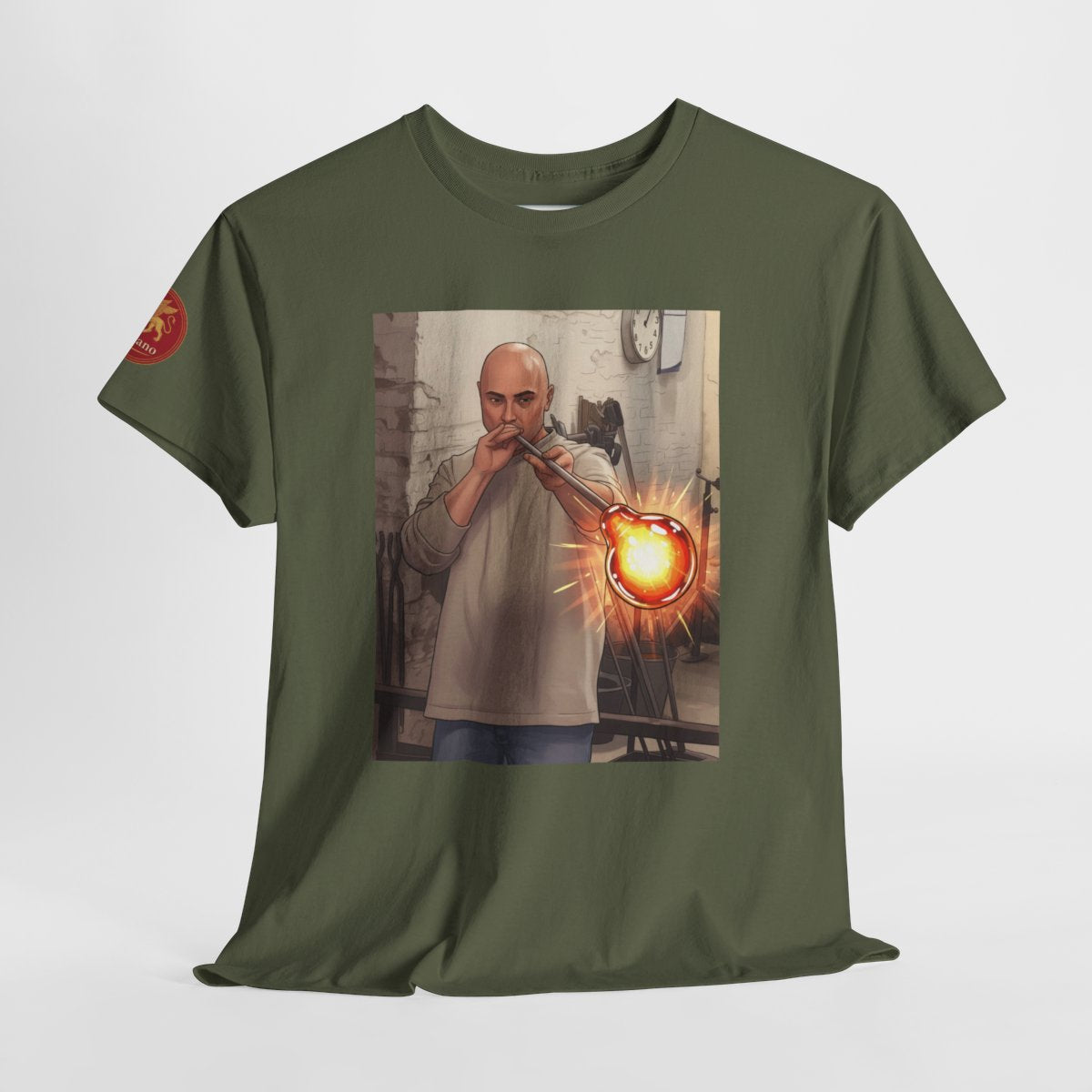 Glass Blowing in Murano/Venice - Unisex with sleeve patch