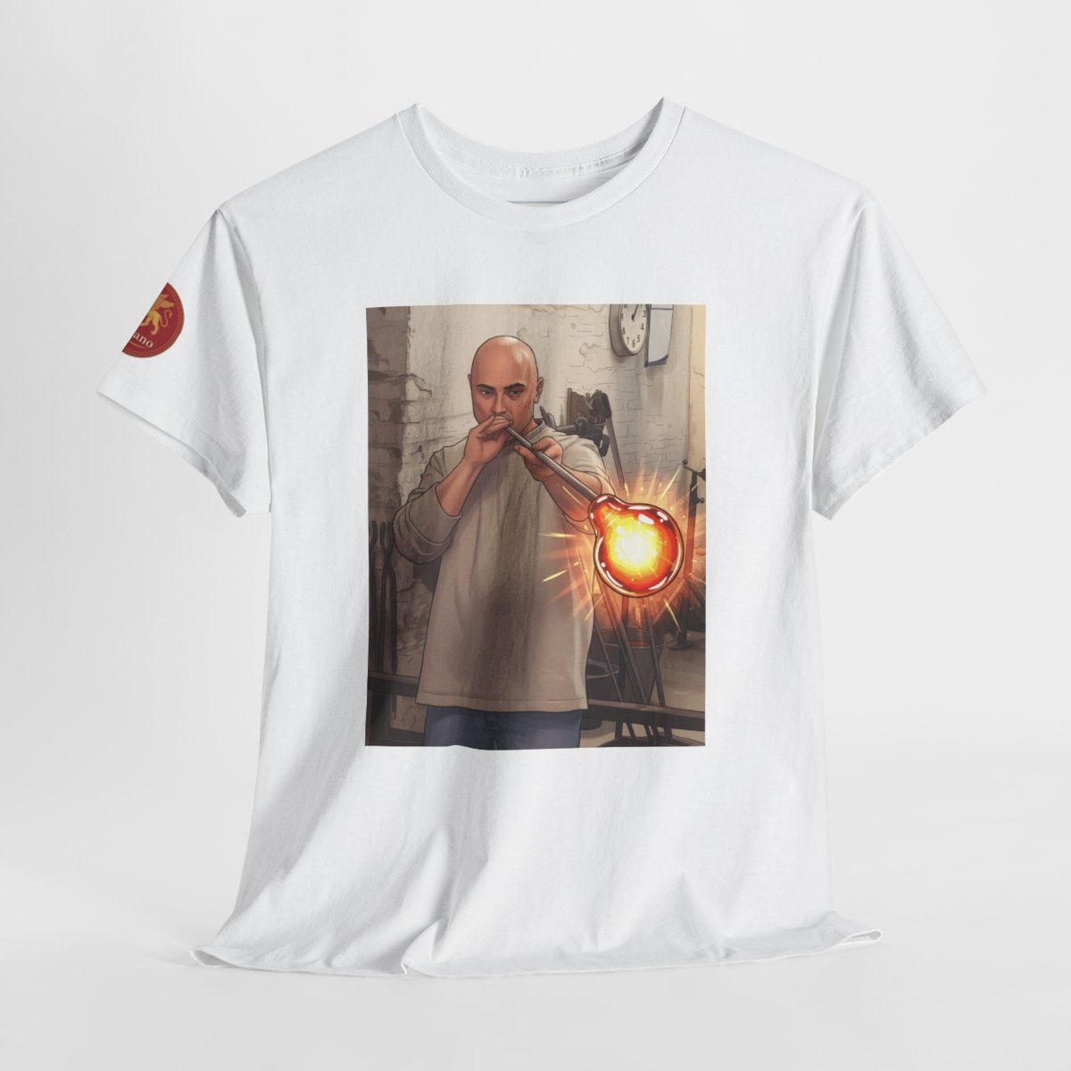Glass Blowing in Murano/Venice - Unisex with sleeve patch