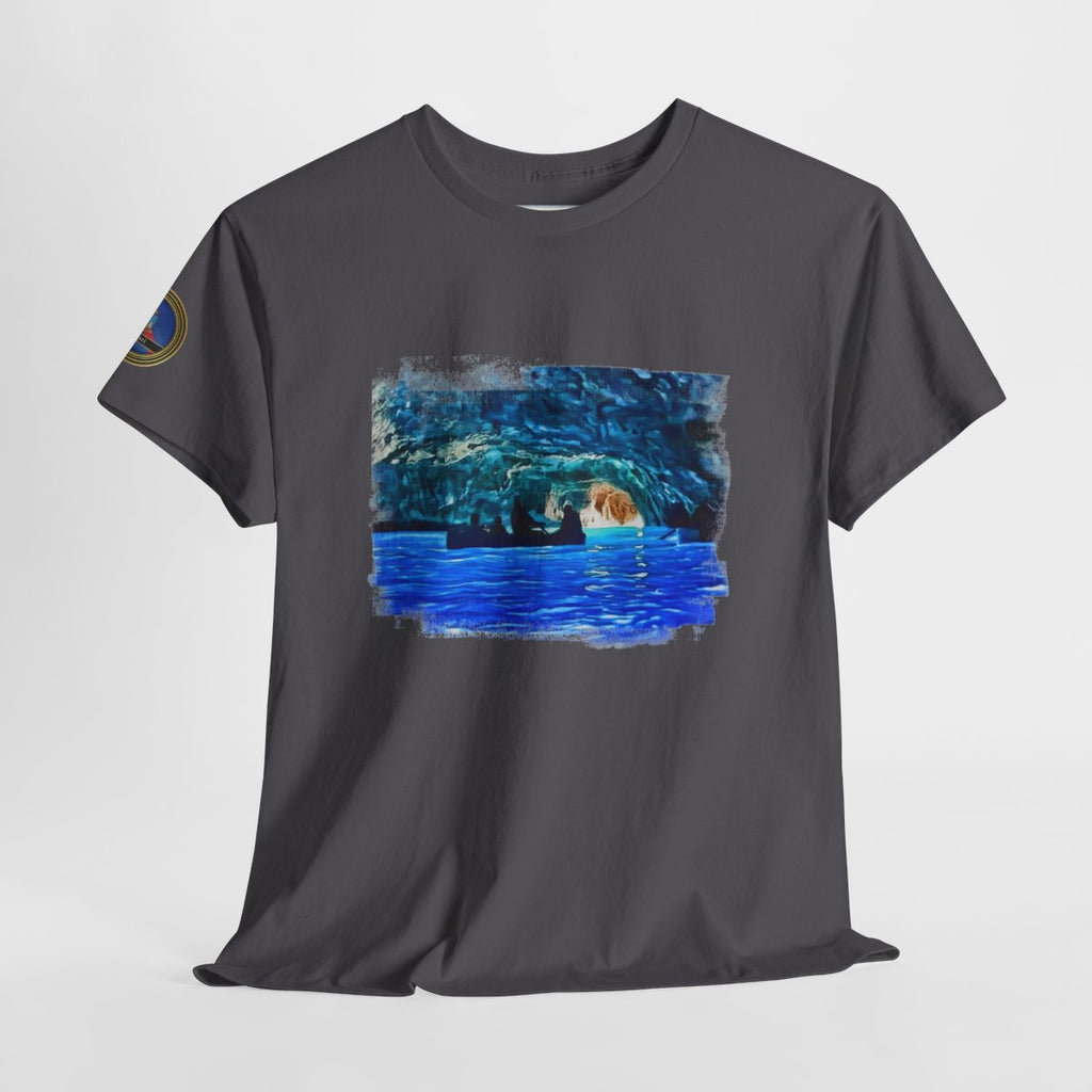 Island of Capri 2 - Unisex with sleeve patch (Blue Grotto)