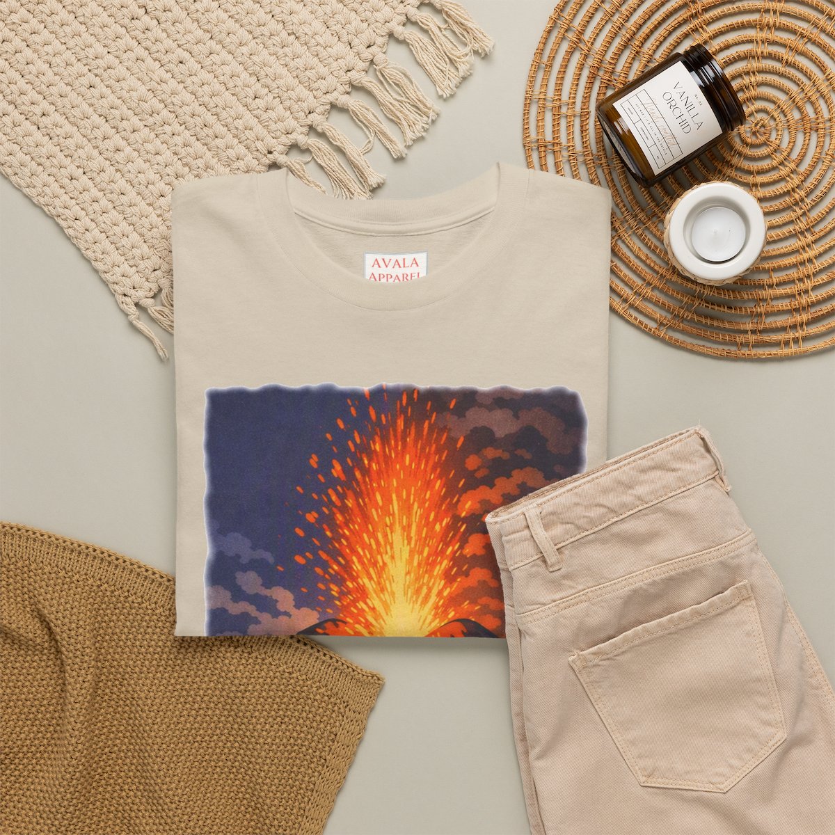 Mont'Etna, Sicily 2 - Unisex with sleeve patch