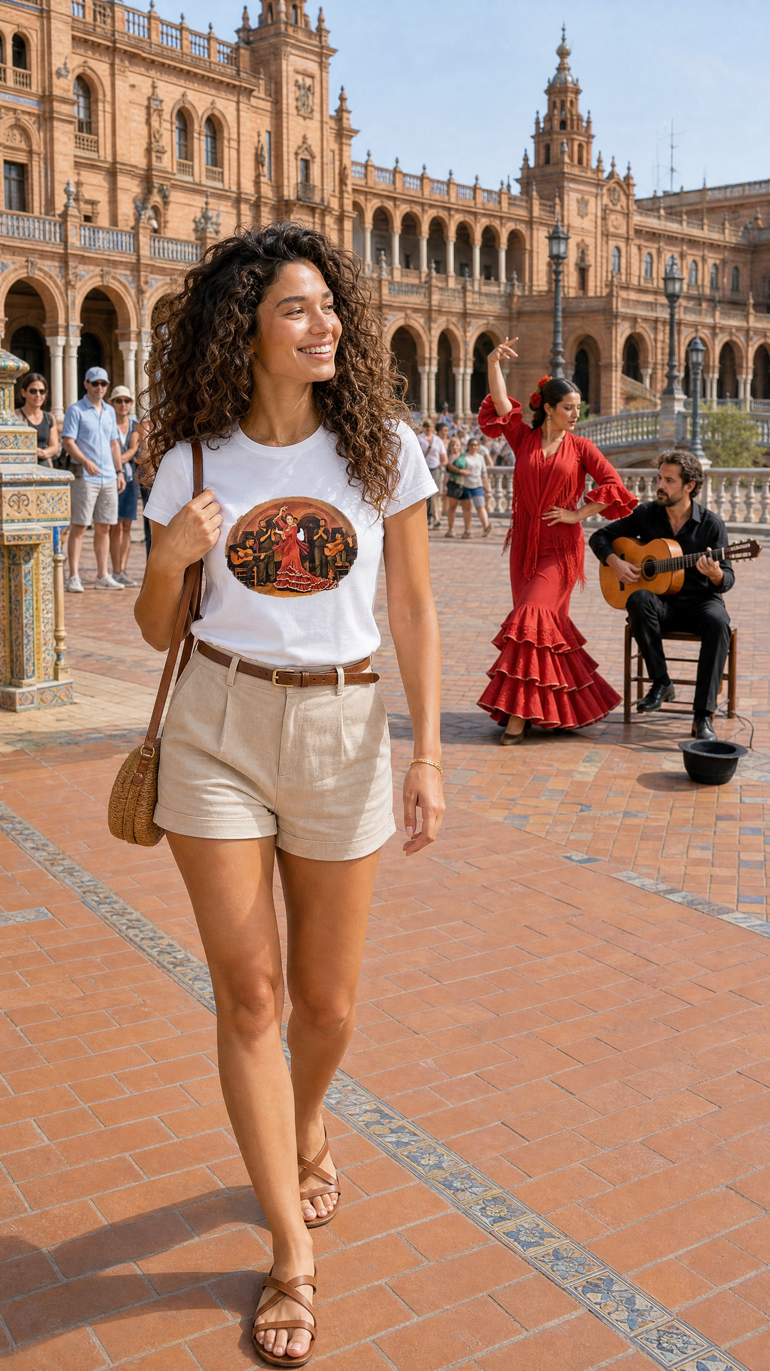 Flamenco Dancing (Seville, Spain) - Women's T-Shirt
