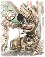 Sicilian Puppets (Ragusa, Sicily) - Unisex with sleeve patch