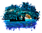 Island of Capri (Blue Grotto)- Women's T Shirt
