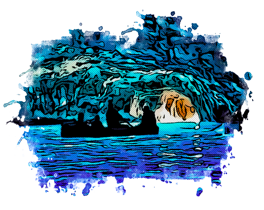 Island of Capri (Blue Grotto)- Women's T Shirt