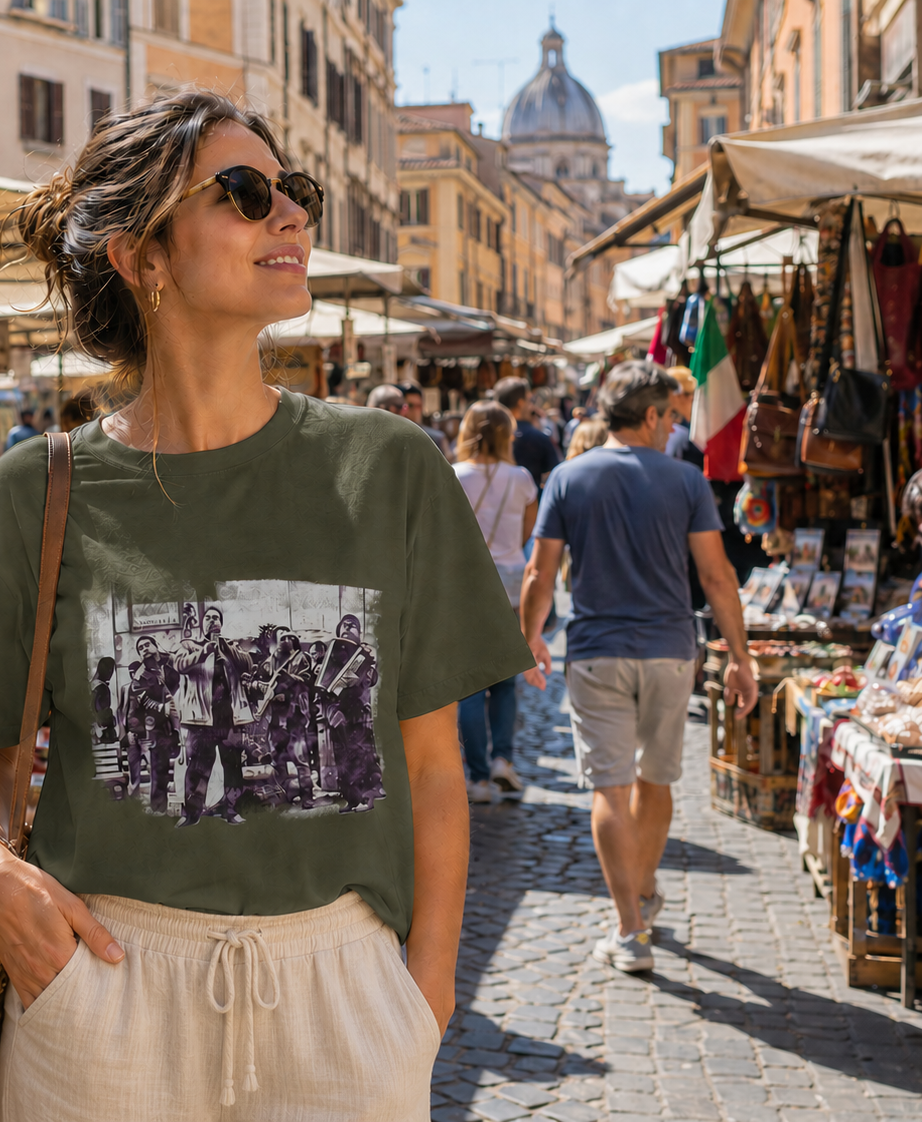 Roman Street Band - Unisex with sleeve patch (Roma, Italia)