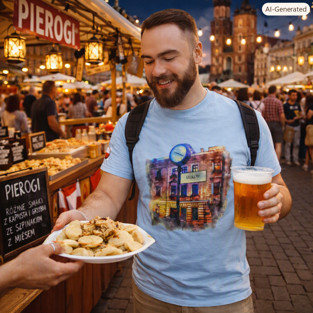 Kraków, Poland - Unisex with sleeve patch