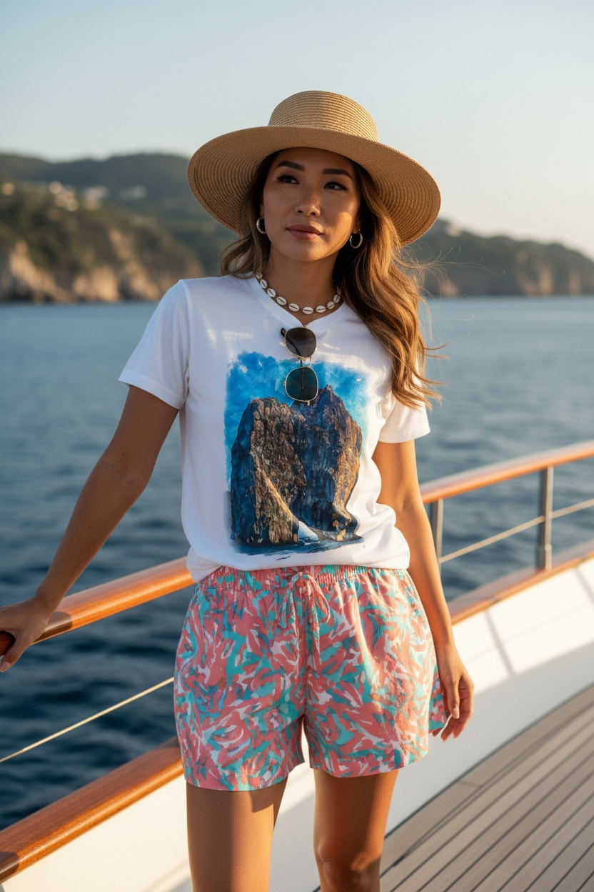 Island of Capri 1 - Women's T Shirt (Rock Formation)