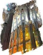 Sagrada Familia (Barcelona, Spain) - Unisex with sleeve patch