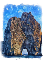 Island of Capri 1 - Women's T Shirt (Rock Formation)