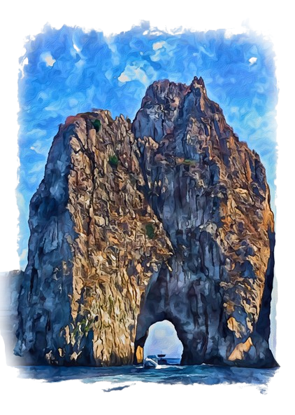Island of Capri 1 - Women's T Shirt (Rock Formation)