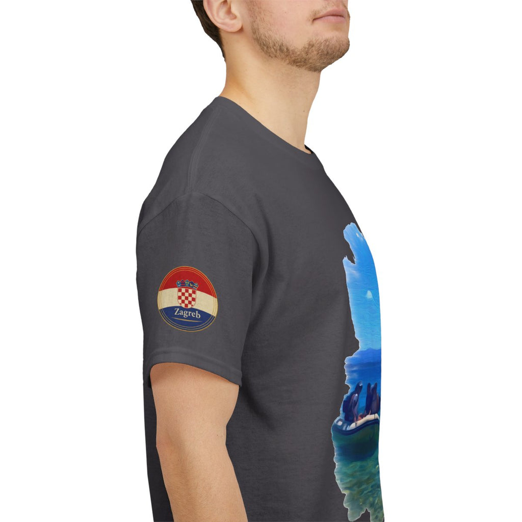 Island Hopping In Croatia - Unisex with sleeve patch