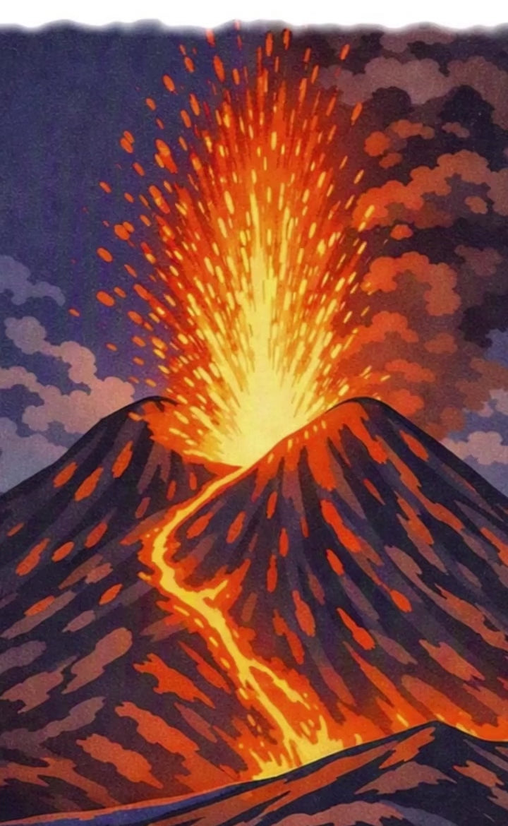Mont'Etna, Sicily 2 - Unisex with sleeve patch