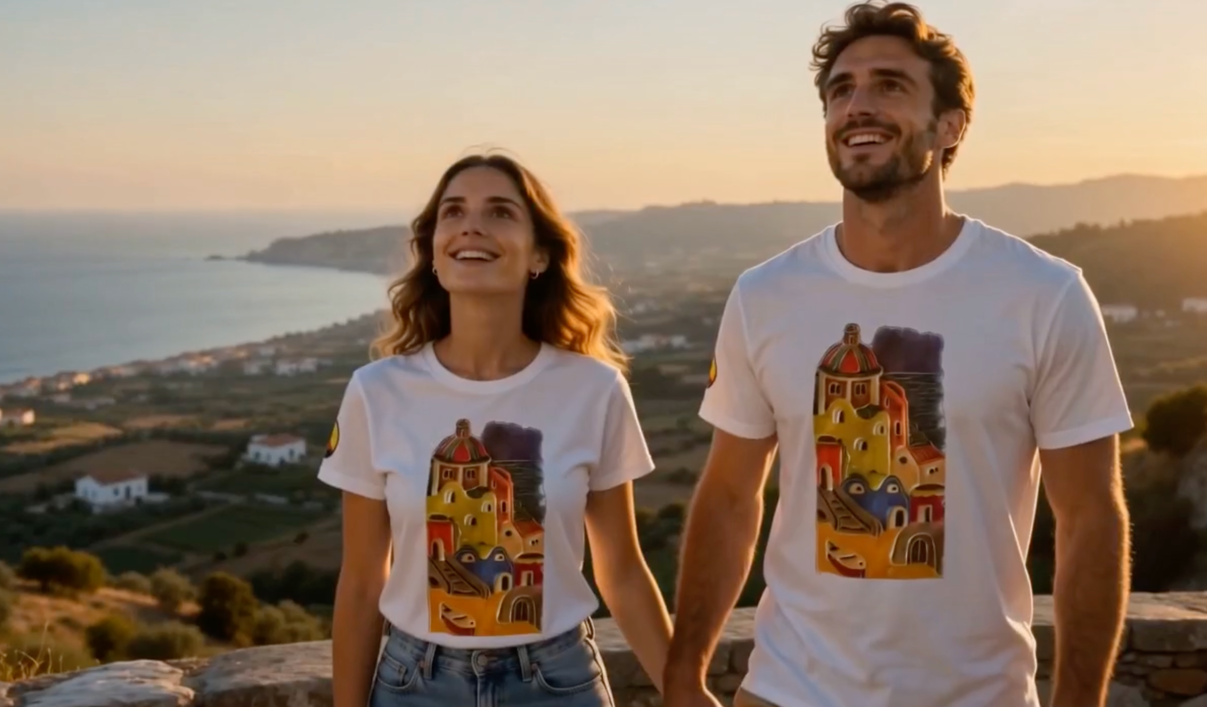 Erice, Sicily  - Unisex with sleeve patch