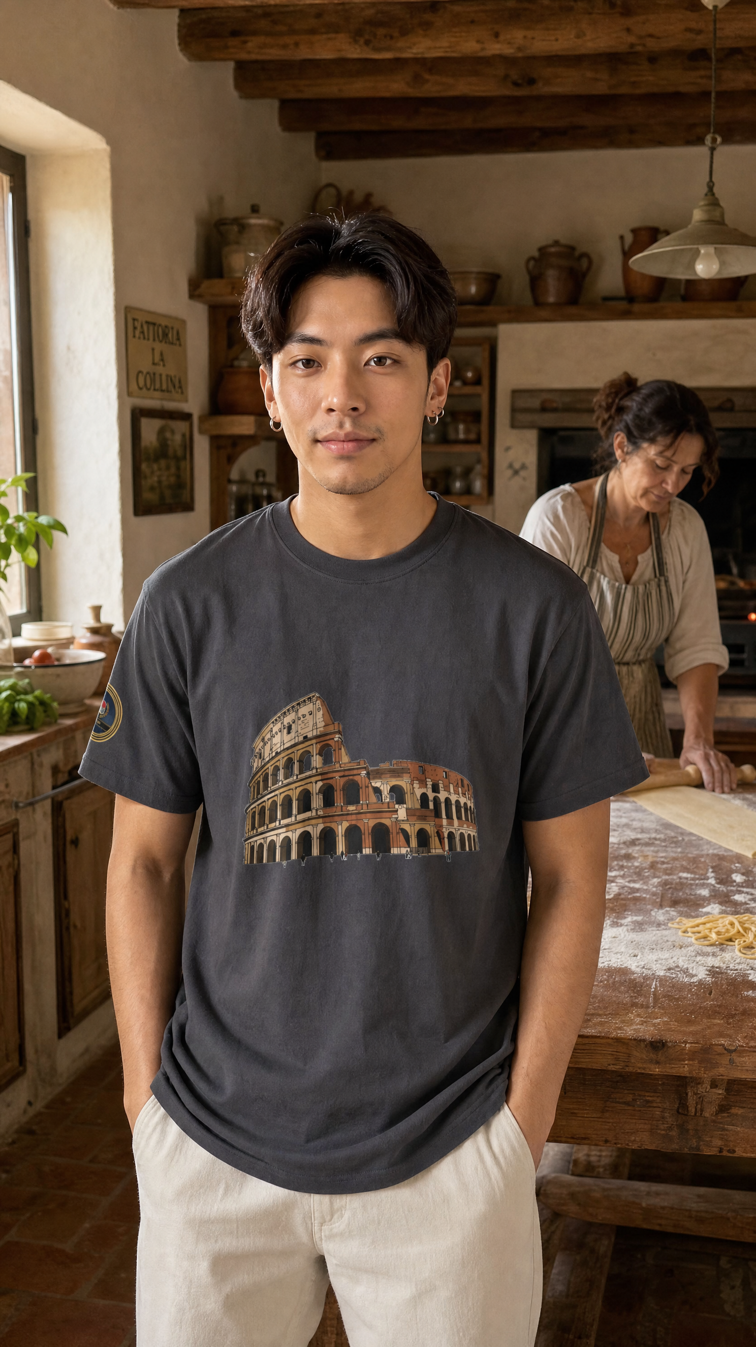 Colosseum (Colosseo, Rome, Italy) - Unisex with sleeve patch