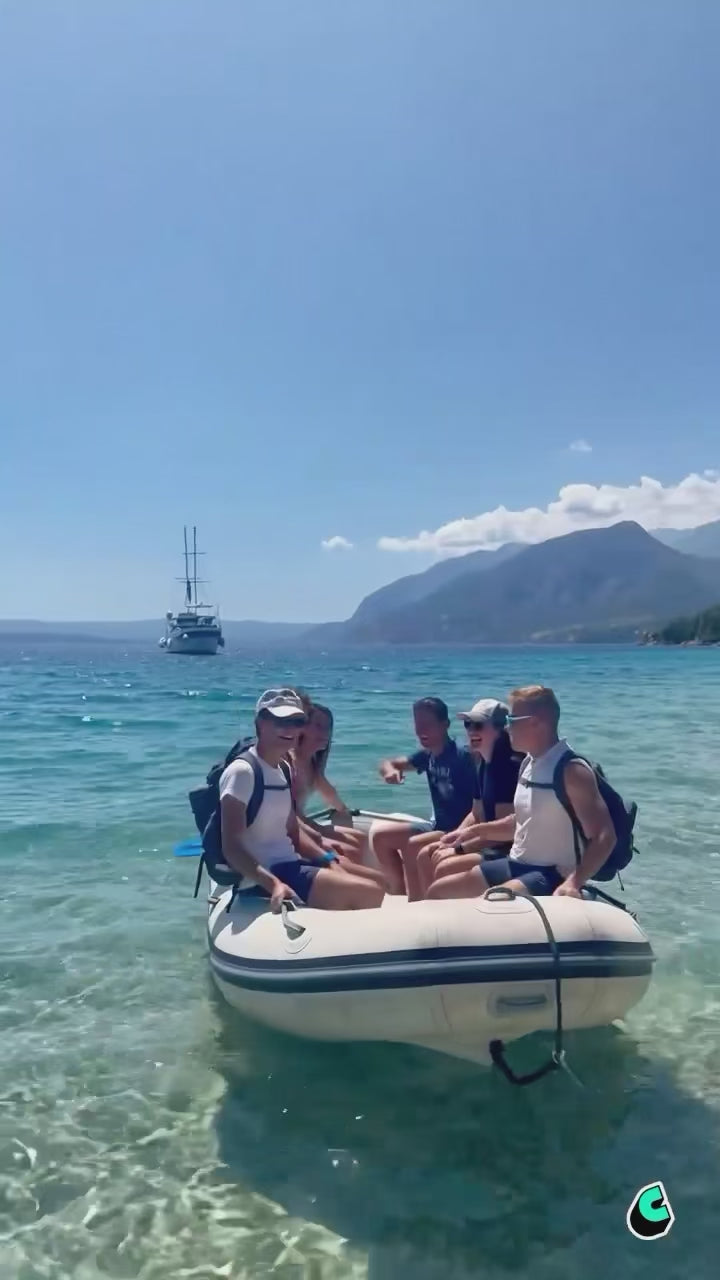Island Hopping In Croatia - Unisex with sleeve patch