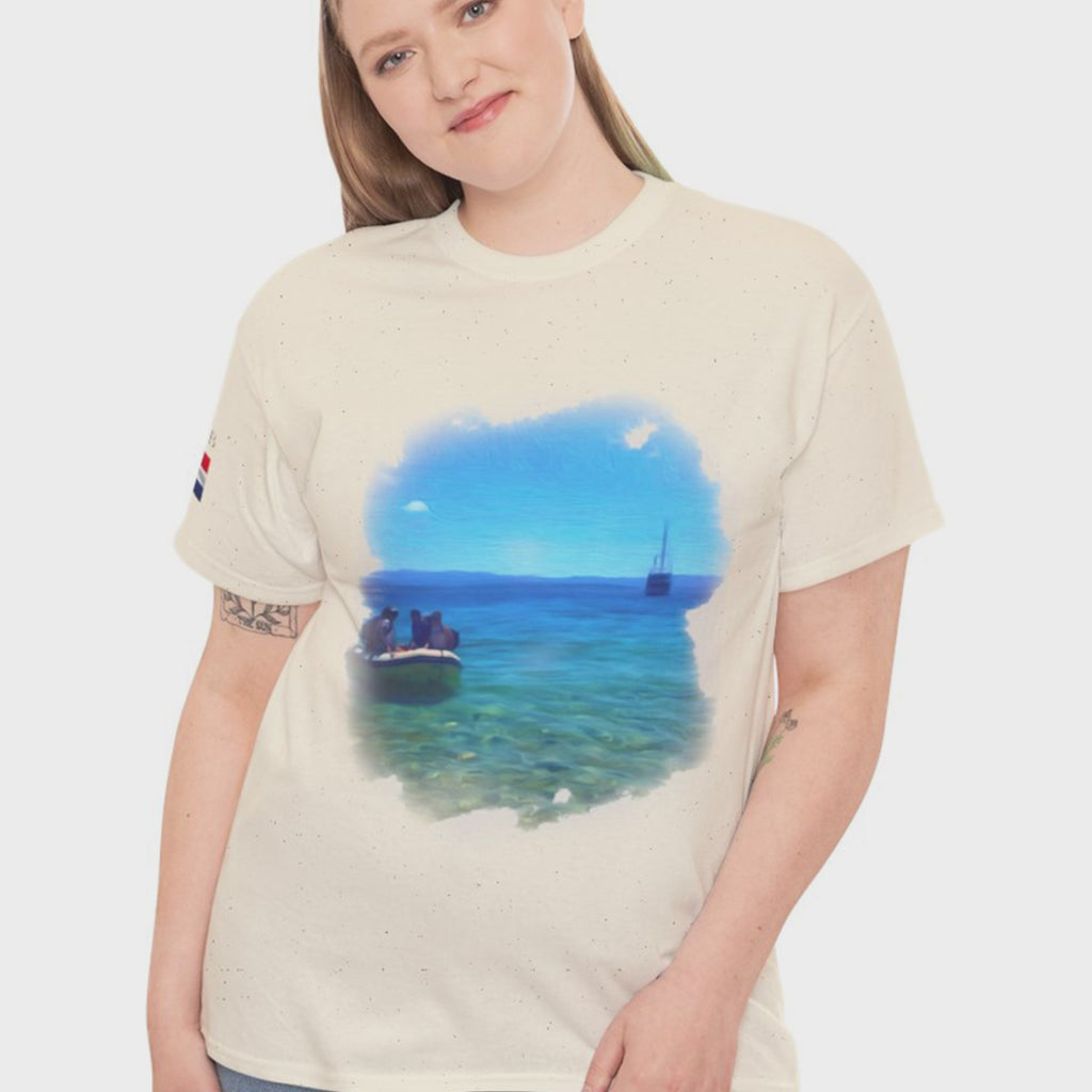 Island Hopping In Croatia - Unisex with sleeve patch