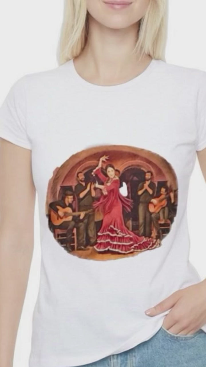 Flamenco Dancing (Seville, Spain) - Women's T-Shirt