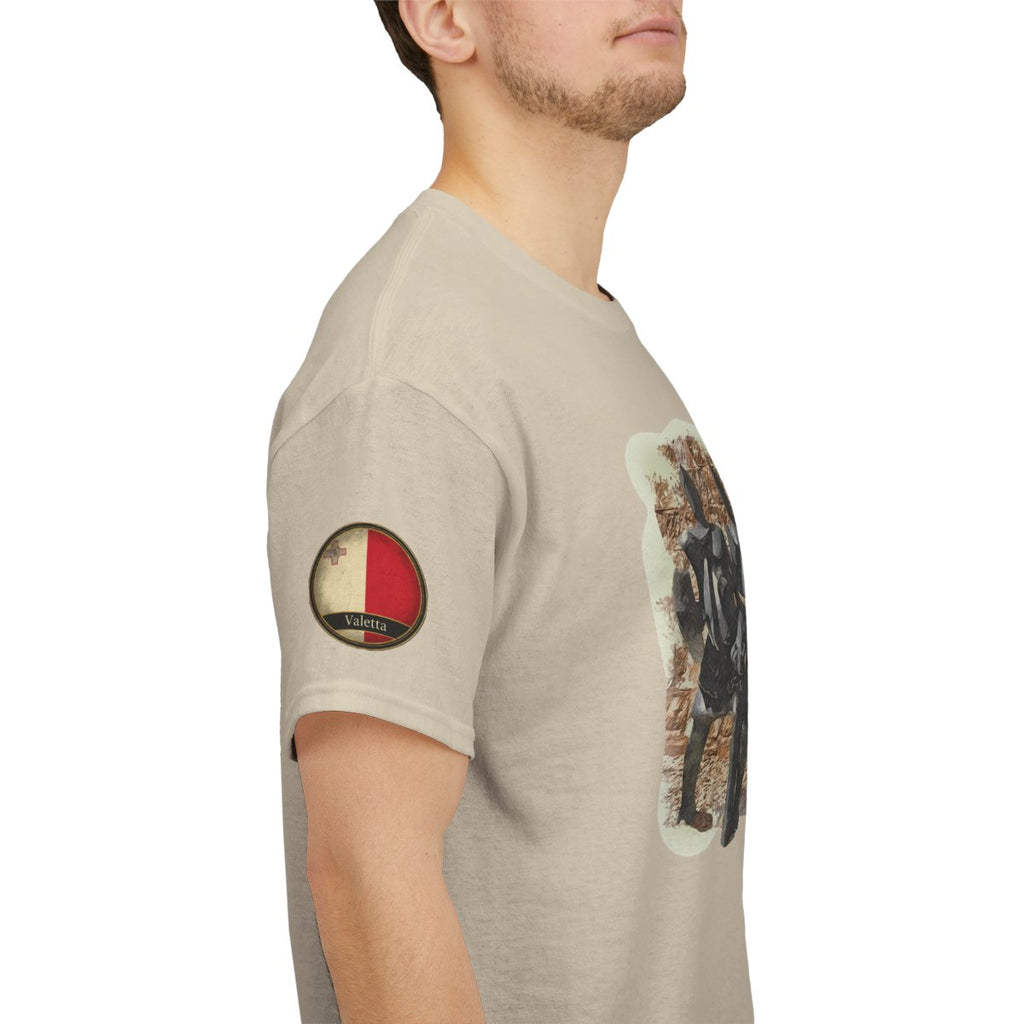 Trapani Windmills, Salt Pans and A Sunset - Unisex with sleeve patch (Trapani, Sicily)