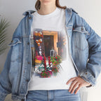 Tropea, Calabria - Unisex t-shirt with sleeve patch